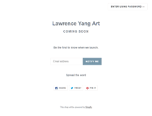 Tablet Screenshot of lawrenceyangart.com